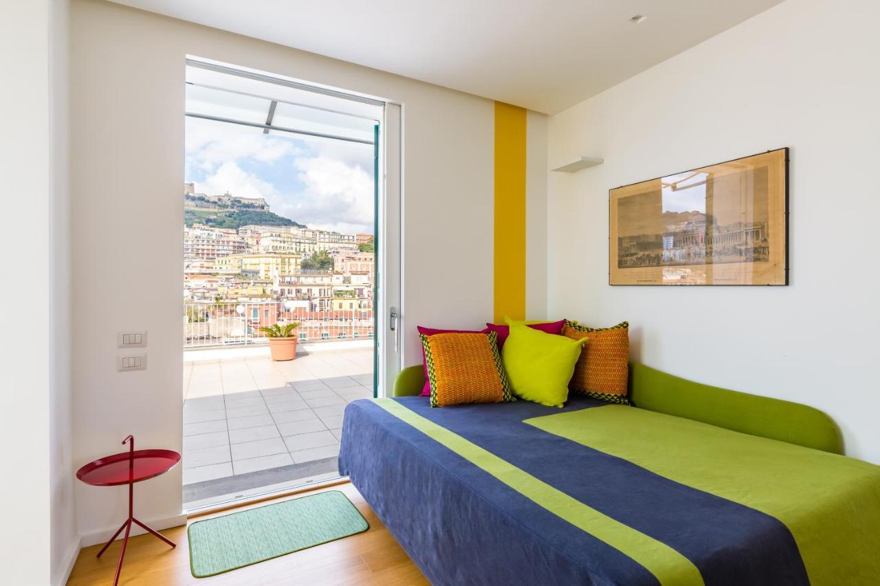 Seaview Terrace 360°& Elegant Loft Apartamento Nápoles Exterior foto