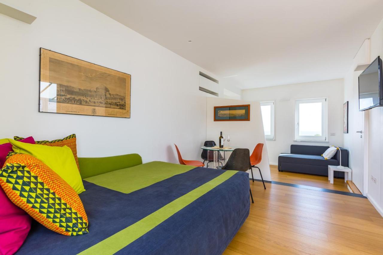 Seaview Terrace 360°& Elegant Loft Apartamento Nápoles Exterior foto