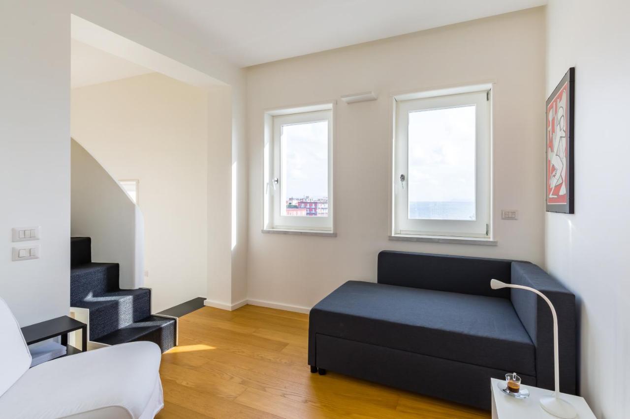 Seaview Terrace 360°& Elegant Loft Apartamento Nápoles Exterior foto