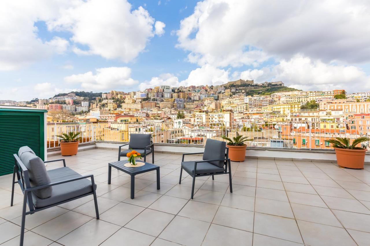 Seaview Terrace 360°& Elegant Loft Apartamento Nápoles Exterior foto
