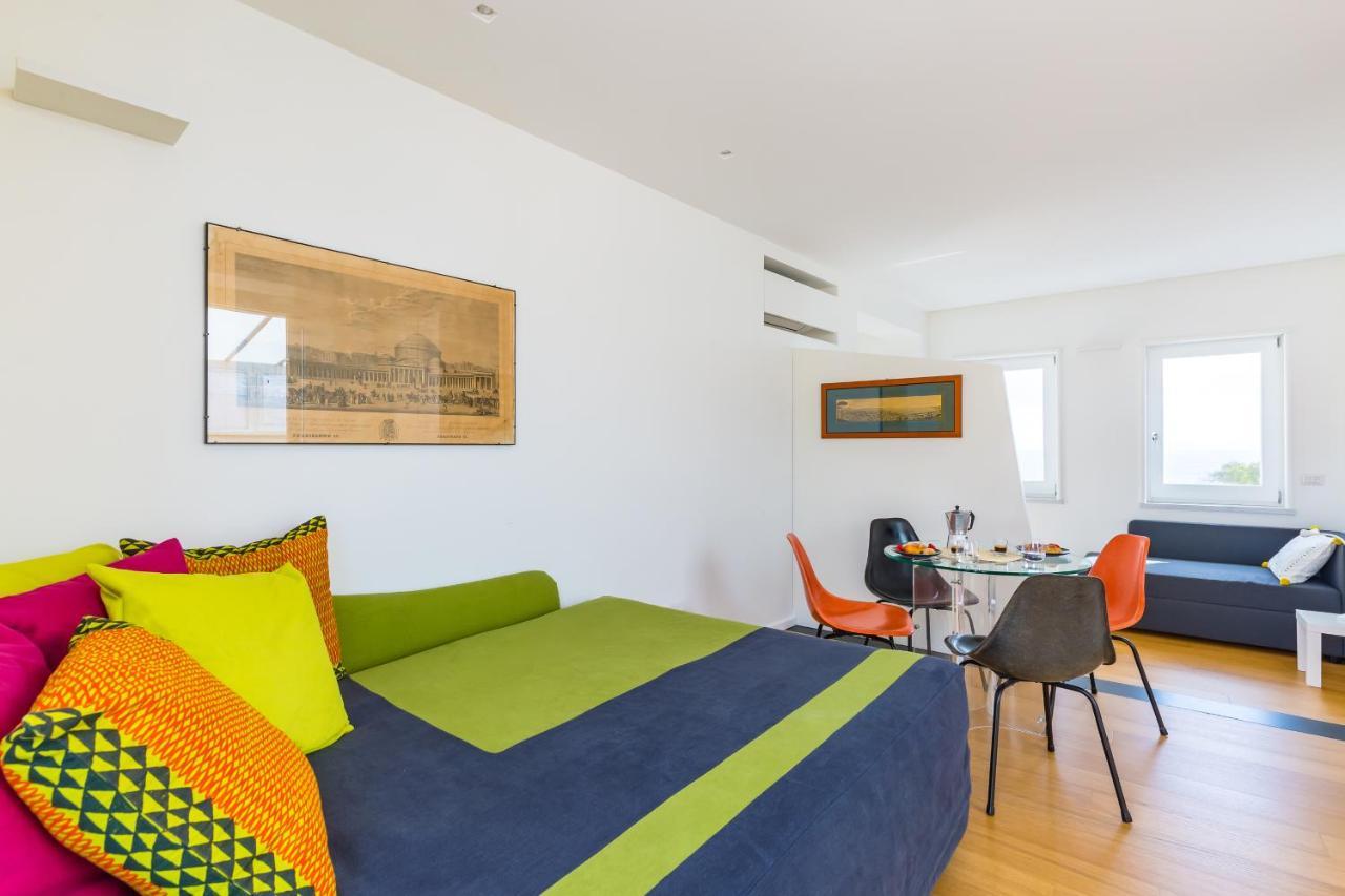 Seaview Terrace 360°& Elegant Loft Apartamento Nápoles Exterior foto